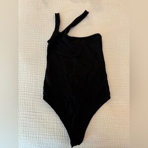 Abercrombie Seamless Fabric Asymmetrical Bodysuit